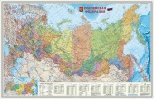 Карта настенная. Российская Федерация П/А Субъекты федерации. М1:8,2 млн. 101х69 см. ЛАМ