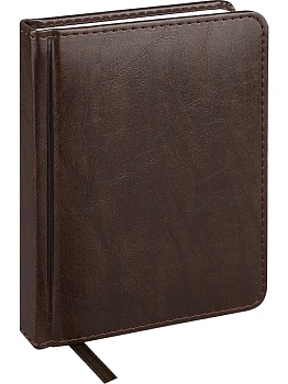 ЕЖЕДНЕВНИК А6, 128л. недатир. EVERYDAY CHRONICLES - BORDEAUX (128-5035) кожзам (темно-коричневый)