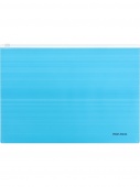 Папка-конверт на молнии, А4, 180мкм, голубой/сиреневый (ПК-3043) кратно 12