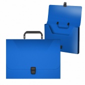 Портфель пластиковый ErichKrause® Diagonal Vivid, A4, синий(в пакете по  1шт.)