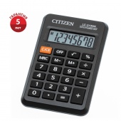Калькулятор карманный Eleven LC-310NR, 8 разрядов, питание от батарейки, 69*114*14мм, черный 0386