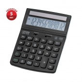 Калькулятор настольный Citizen ECC-310, 12 разрядов, питание от солнечной батареи, 107*173*34мм, чер