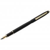 Ручка перьевая Luxor "Sterling" синяя, 0,8мм, корпус черный/золото 8211