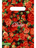 Пакет полиэтиленовый вырубной Мелкие красные розы 20х30 НФ-00000788
