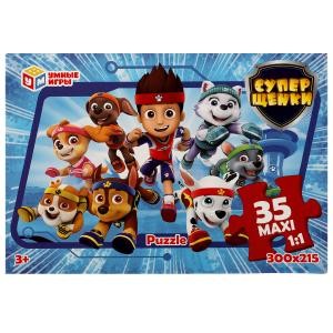 365068 Суперщенки. Макси-пазлы в большой коробке. 35 деталей. 355х240х35 мм. Умные игры в кор.20шт