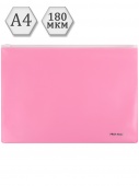 Папка-конверт на молнии, А4, 180мкм, розовый (ПК-3045) кратно 12