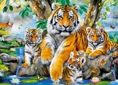 Пазлы Тигры у ручья B-13517 (120 ДЕТ)