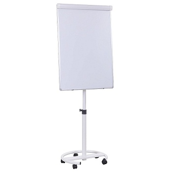 MS_089162 Флипчарт передвижной магнитно-маркерный Hatber 70х100см с полочкой для аксессуаров, регули