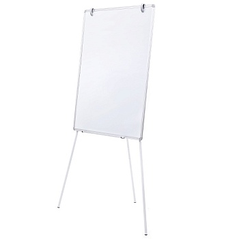 MS_089163 Флипчарт Магнитно-маркерный Hatber 70х100см с полочкой для аксессуаров, регулировка по выс