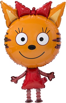 Шар 3D (32''/81 см) Ходячая Фигура, Три Кота, Карамелька, 1 шт. в уп.