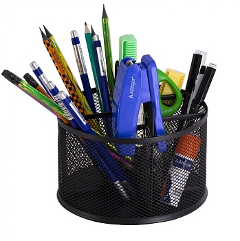 Подставка-органайзер д/канцтоваров, Alingar, металлическая,  16,7 см * 17 см*14,5 см, 5 отделени, че