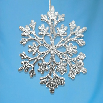 ПОДВЕСКА, DARLENS «СНЕЖИНКА», 10Х10 СМ, ПЛАСТИК