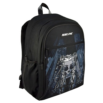 Рюкзак школьный Феникс+ арт.68249/ 14 ДЕВУШКА С КОСАМИ (31х42х15 см, полиэстер, резиновая нашивка, с