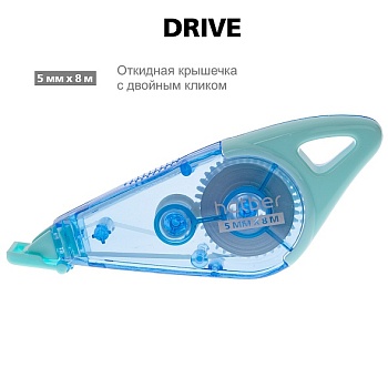 CT_089173 Корректирующая Лента Hatber DRIVE 5мм х 8м в пакете с европодвесом