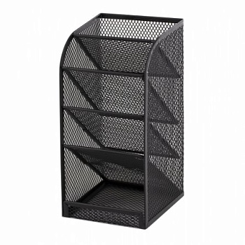 Подставка-органайзер д/канцтоваров, Alingar, металлическая, 20,8*10 *9,8 см, 5 отделений, черный