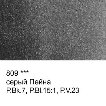 Краска акварель "VISTA-ARTISTA"   художественная, кювета   VAW   2.5 мл 809 серая пейна