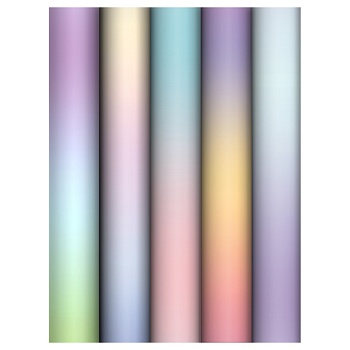Упаковочная бумага глянц. 70*100см, MESHU "Light gradient", 80г/м2, ассорти 5 дизайнов