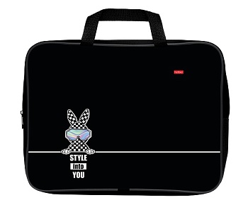 NSn_32107 Сумка Текстильная с РУЧКАМИ А4ф 350х265х75мм для тетрадей  -Стиль в тебе- в индив.упак.