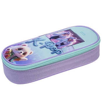 NPk_73289 Пенал 220х90х50ММ с карманом на молнии -K-pop мишки-  в индив.упак.