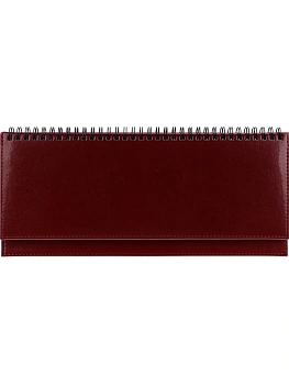 ПЛАНИНГ 56 л. недатир. SELECTION - BORDEAUX (56-5073) греб, кожзам (бордовый), золот срез 300х130мм