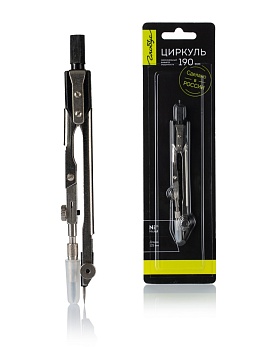 Циркуль металлический "Техника" L-125 мм, блистер ЦЧ-60-10