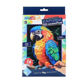 393700 Холст по номерам 28,5*20 см на картоне МУЛЬТИ АРТ в кор.48шт