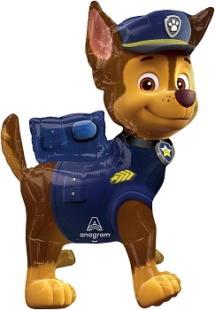 Шар (24''/61 см) Фигура 3D, Щенячий патруль, Гончик Чейз, 1 шт. в уп.