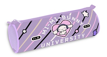 Npt_60150 Пенал-Тубус 210х70мм на молнии -Mi-Mi Bunny-  в индив.упак.