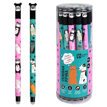 Ручка гелевая ПИШИ-СТИРАЙ арт. 69514 / 30 АРТ-БРАТВА (ПВХ тубус, 30 шт., ассорти, неавтоматическая, 