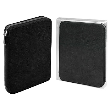 Ежедневник-органайзер недатированный ESCALADA, А5+, 120 л., арт. 70550/ 10 ШЕВРЕТ ЭКСТРА ЧЁРНЫЙ (кож