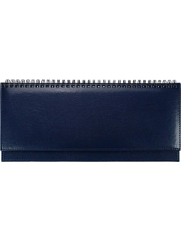 ПЛАНИНГ 56 л. недатир. SELECTION - BLUE (56-5070) греб, кожзам (синий), серебристый срез 300х130мм