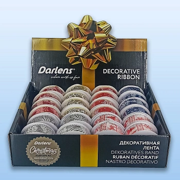 ЛЕНТА УПАКОВОЧНАЯ, DARLENS, 3.8MMX27М, АССОРТИ DL-DRL07764