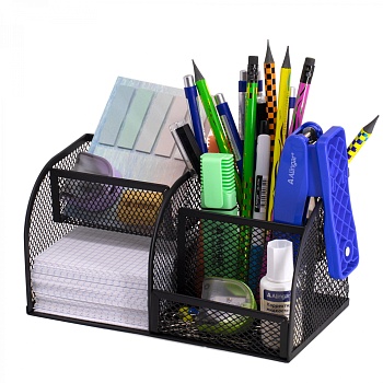 Подставка-органайзер д/канцтоваров, Alingar, металлическая, 20,7 см * 10,5 см*10,6 см, 4 отделения, 