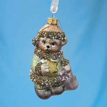 ФОРМОВОЧНАЯ ИГРУШКА, DARLENS «МИШКА», 8,1Х5,7Х11,1 СМ, СТЕКЛО