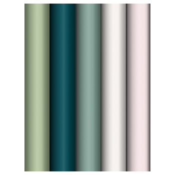 Упаковочная бумага глянц. 70*100см, MESHU "Serene colors", 80г/м2, ассорти 5 дизайнов