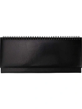 ПЛАНИНГ 56 л. недатир. SELECTION - BLACK (56-5071) греб, кожзам (черный), золотистый срез 300х130мм