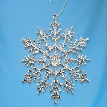 ПОДВЕСКА, DARLENS «СНЕЖИНКА», 10Х10 СМ, ПЛАСТИК DL-DRL08289